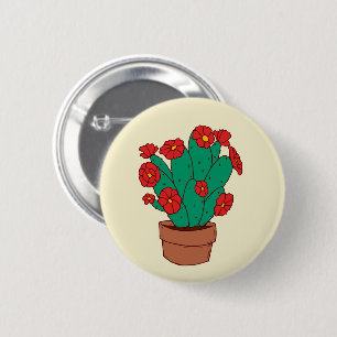 Illustration von Kakteen Button