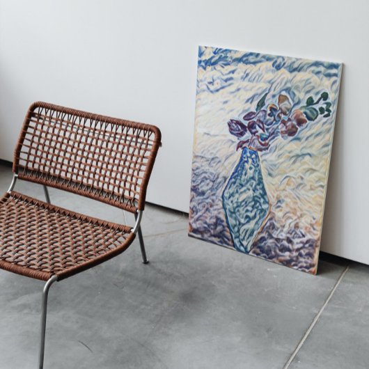 Illustration von klassisch texturierten Vase Leinwanddruck