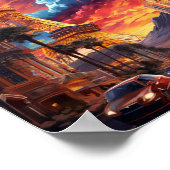 Illustration von Las Vegas Nevada USA Poster (Ecke)