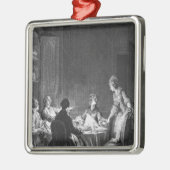 Illustration von 'L'Emile Silbernes Ornament (Links)