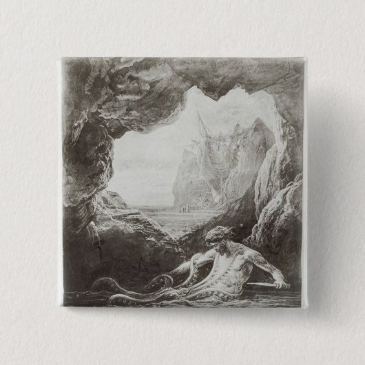 Illustration von 'Les Travailleurs de la Mer' Button (Vorderseite)