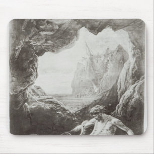 Illustration von 'Les Travailleurs de la Mer' Mousepad