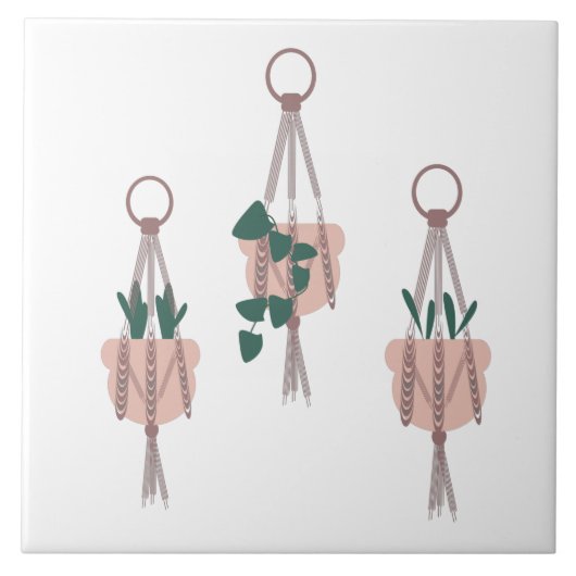 Illustration von Macrame Pflanze Hanger Planter Po Fliese (Vorderseite)