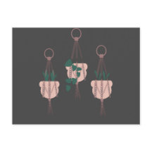 Illustration von Macrame Pflanze Hanger Planter Po