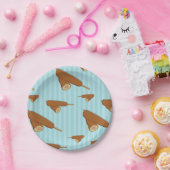 Illustration von Maishunden Pappteller (Party)