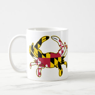 Illustration von Maryland-Flaggenkrabbe Kaffeetasse
