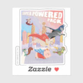 Illustration von Metropolis mit Super Powered Pack Aufkleber (Blatt)