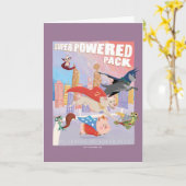 Illustration von Metropolis mit Super Powered Pack Karte (Gelbe Blume)