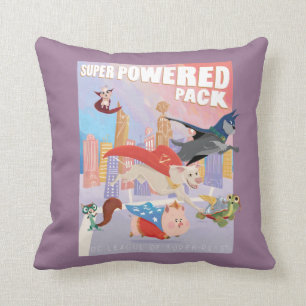 Illustration von Metropolis mit Super Powered Pack Kissen