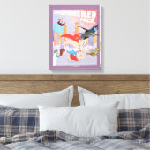 Illustration von Metropolis mit Super Powered Pack Leinwanddruck (Insitu (Schlafzimmer))