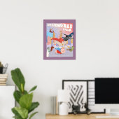 Illustration von Metropolis mit Super Powered Pack Poster (Heimbüro)
