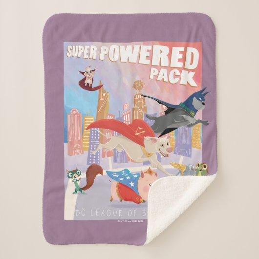 Illustration von Metropolis mit Super Powered Pack Sherpadecke (Vorderseite)