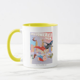 Illustration von Metropolis mit Super Powered Pack Tasse