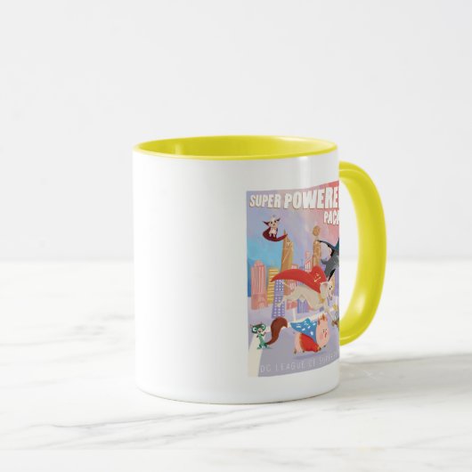Illustration von Metropolis mit Super Powered Pack Tasse (VorderseiteRechts)