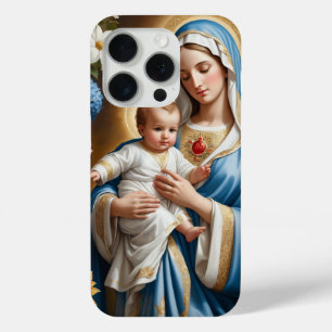 Illustration von Mutter Mary und Baby Jesus Case-Mate iPhone Hülle