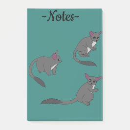 Illustration von niedlichen Buschbabys Post-it Klebezettel