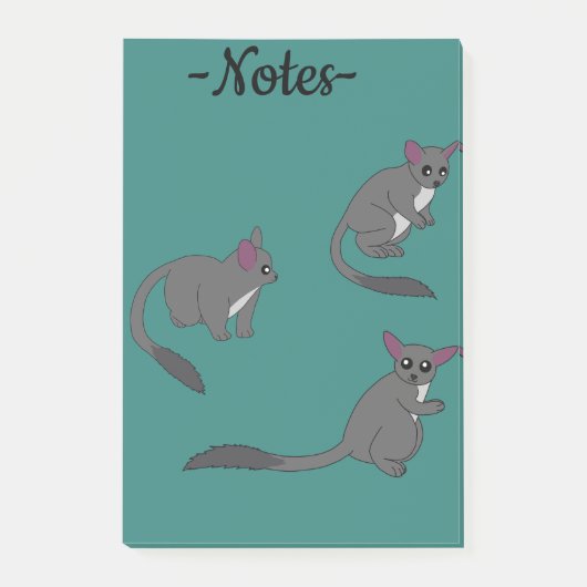 Illustration von niedlichen Buschbabys Post-it Klebezettel (Vorderseite)