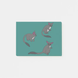 Illustration von niedlichen Buschbabys Post-it Klebezettel