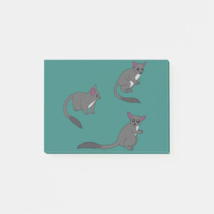Illustration von niedlichen Buschbabys Post-it Klebezettel