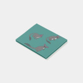 Illustration von niedlichen Buschbabys Post-it Klebezettel (angewinkelt)