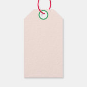 Illustration von niedlichen Cartoon Geschenkanhänger (Rückseite)