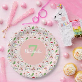 Illustration von niedlichen Cartoon Pappteller