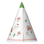 Illustration von niedlichen Cartoon Partyhütchen (Rückseite)