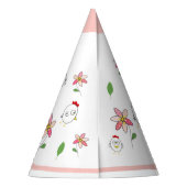 Illustration von niedlichen Cartoon Partyhütchen (Rückseite)