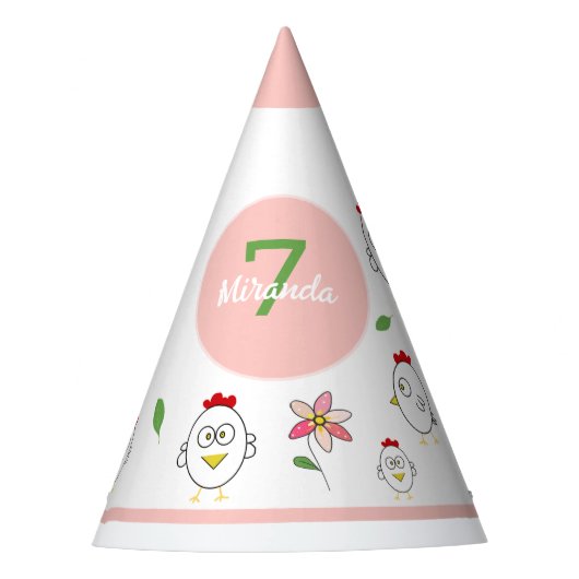 Illustration von niedlichen Cartoon Partyhütchen (Vorderseite)