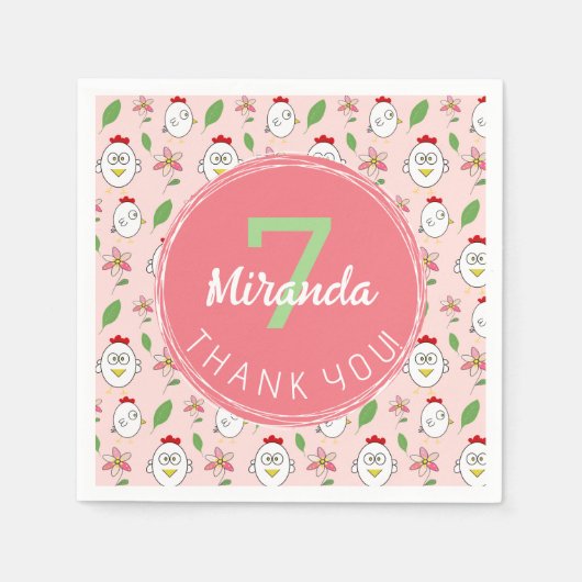 Illustration von niedlichen Cartoon Serviette (Vorderseite)