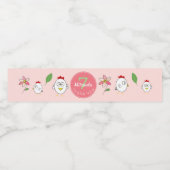 Illustration von niedlichen Cartoon Wasserflaschenetikett (Einzelnes Label)