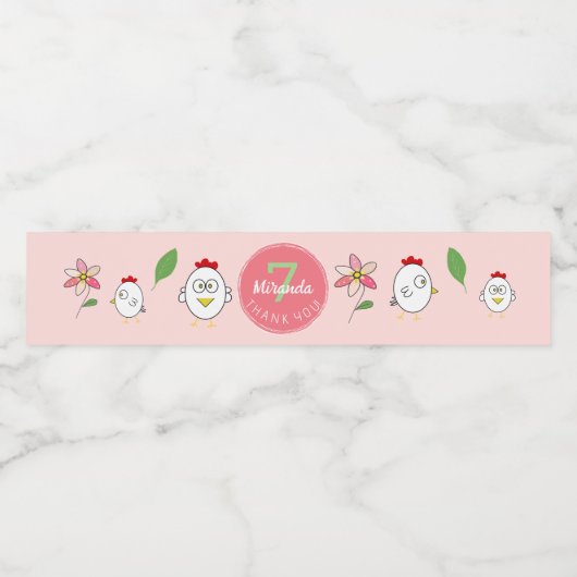 Illustration von niedlichen Cartoon Wasserflaschenetikett (Einzelnes Label)