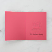 Illustration von Nutcracker Christmas Aqua Feiertagskarte (Innenseite)