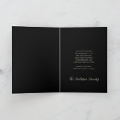 Illustration von Nutcracker Christmas Black Feiertagskarte (Innenseite)