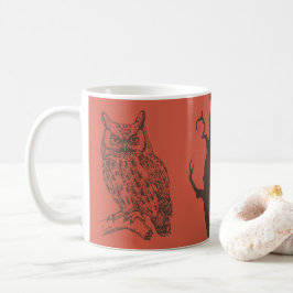 Illustration von Owl & Spooky Tree Tasse