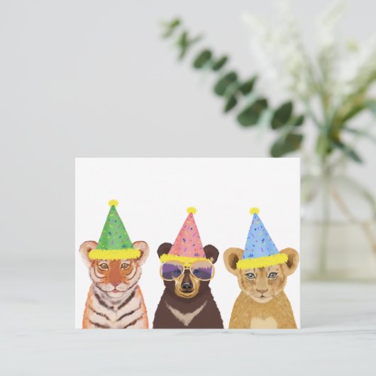 Illustration von Party Postkarte (Stehend Vorderseite)