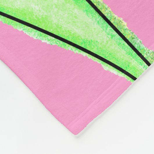 Illustration von Pastel Spring Flowers Fleecedecke (Ecke)