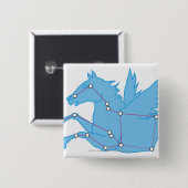 Illustration von Pegasus-Konstellation Button (Vorne & Hinten)