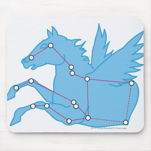 Illustration von Pegasus-Konstellation Mousepad (Vorne)