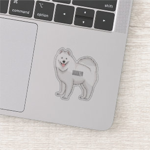 Illustration von Samohunde-Cartoon Aufkleber