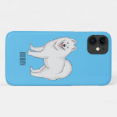 Illustration von Samohunde-Cartoon Case-Mate iPhone Hülle (Rückseite (Horizontal))