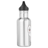 Illustration von Samohunde-Cartoon Edelstahlflasche (Links)