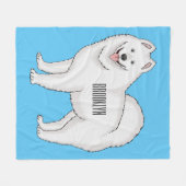 Illustration von Samohunde-Cartoon Fleecedecke (Vorderseite (Horizontal))