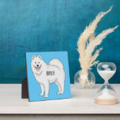 Illustration von Samohunde-Cartoon Fotoplatte (InSitu)