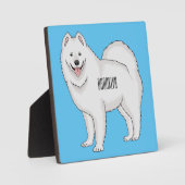Illustration von Samohunde-Cartoon Fotoplatte (Vorderseite)
