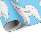 Illustration von Samohunde-Cartoon Geschenkpapier (Rolleneckpunkt)