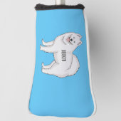 Illustration von Samohunde-Cartoon Golf Headcover (Rotieren 90)