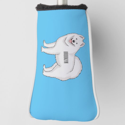 Illustration von Samohunde-Cartoon Golf Headcover (Rotieren 90)