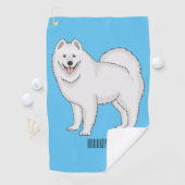 Illustration von Samohunde-Cartoon Golfhandtuch (Insitu)