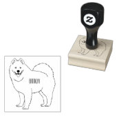 Illustration von Samohunde-Cartoon Gummistempel (Stempel)